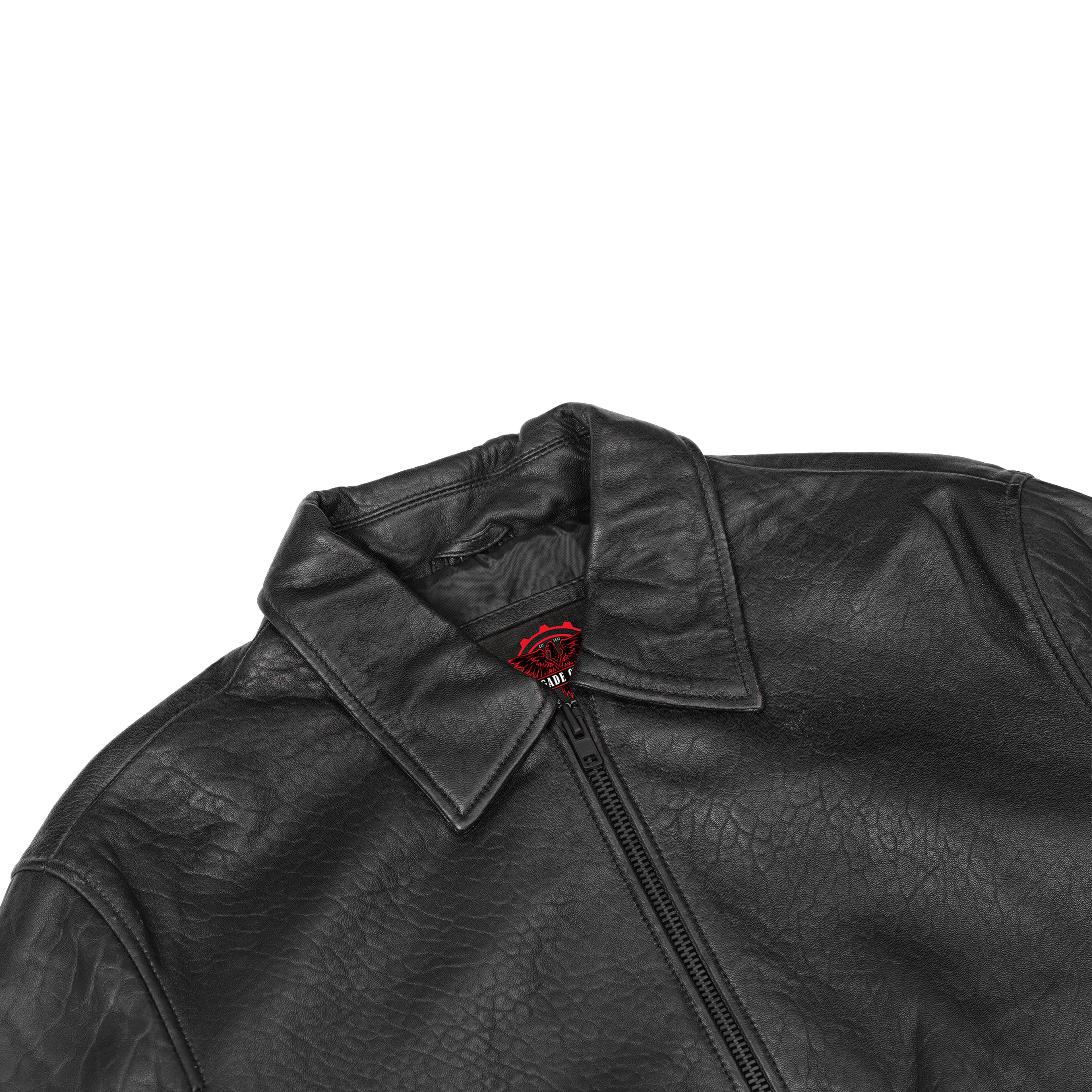 Traveler Men's Fashion Black Leather Jacket