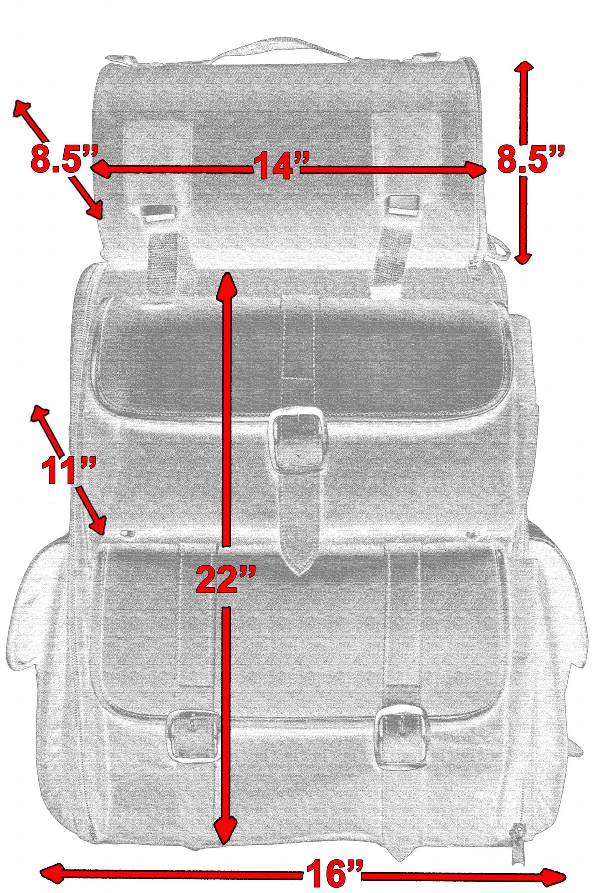 Updated Touring Sissy Bar Bag