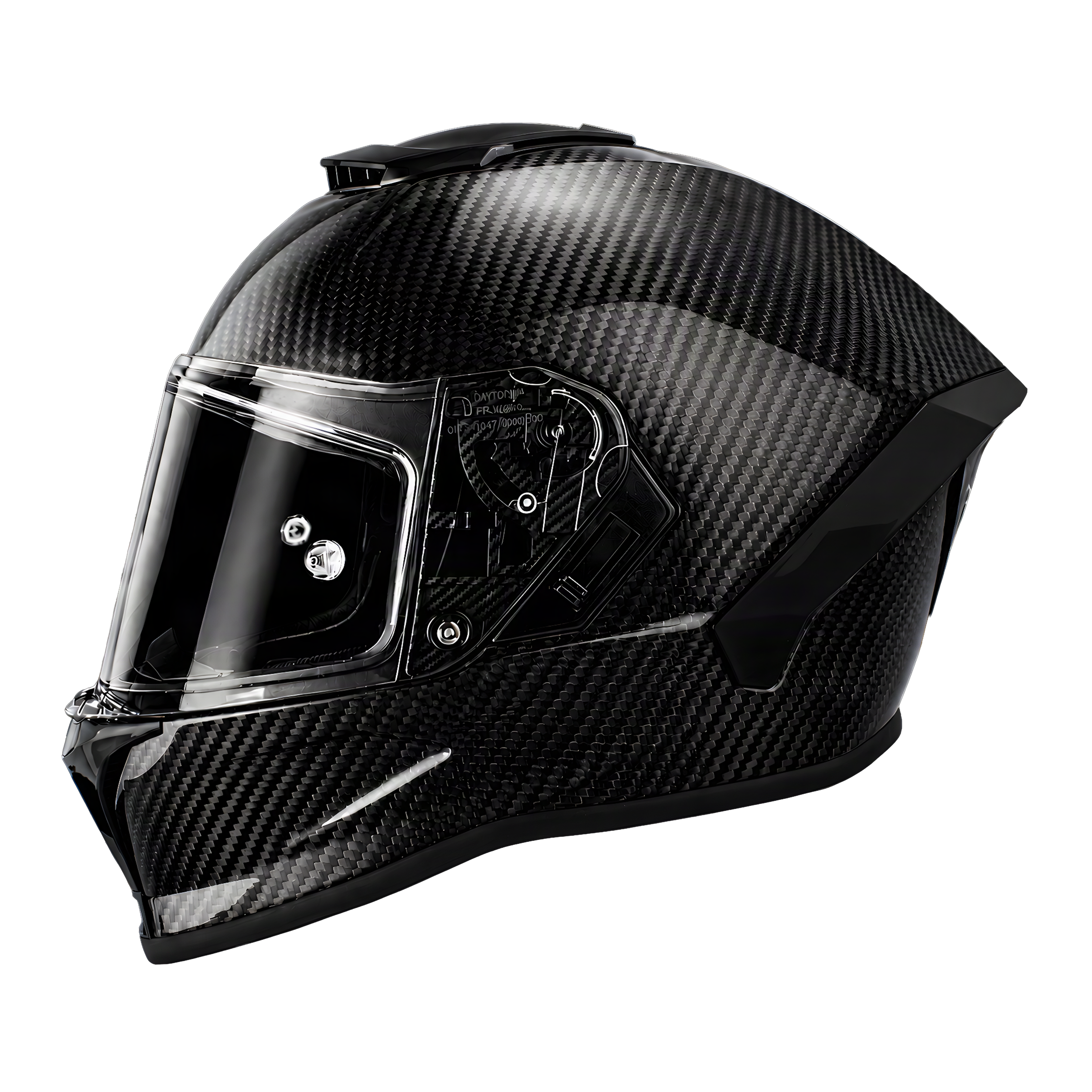 D.O.T. & ECE Daytona Viper- Grey Carbon Fiber