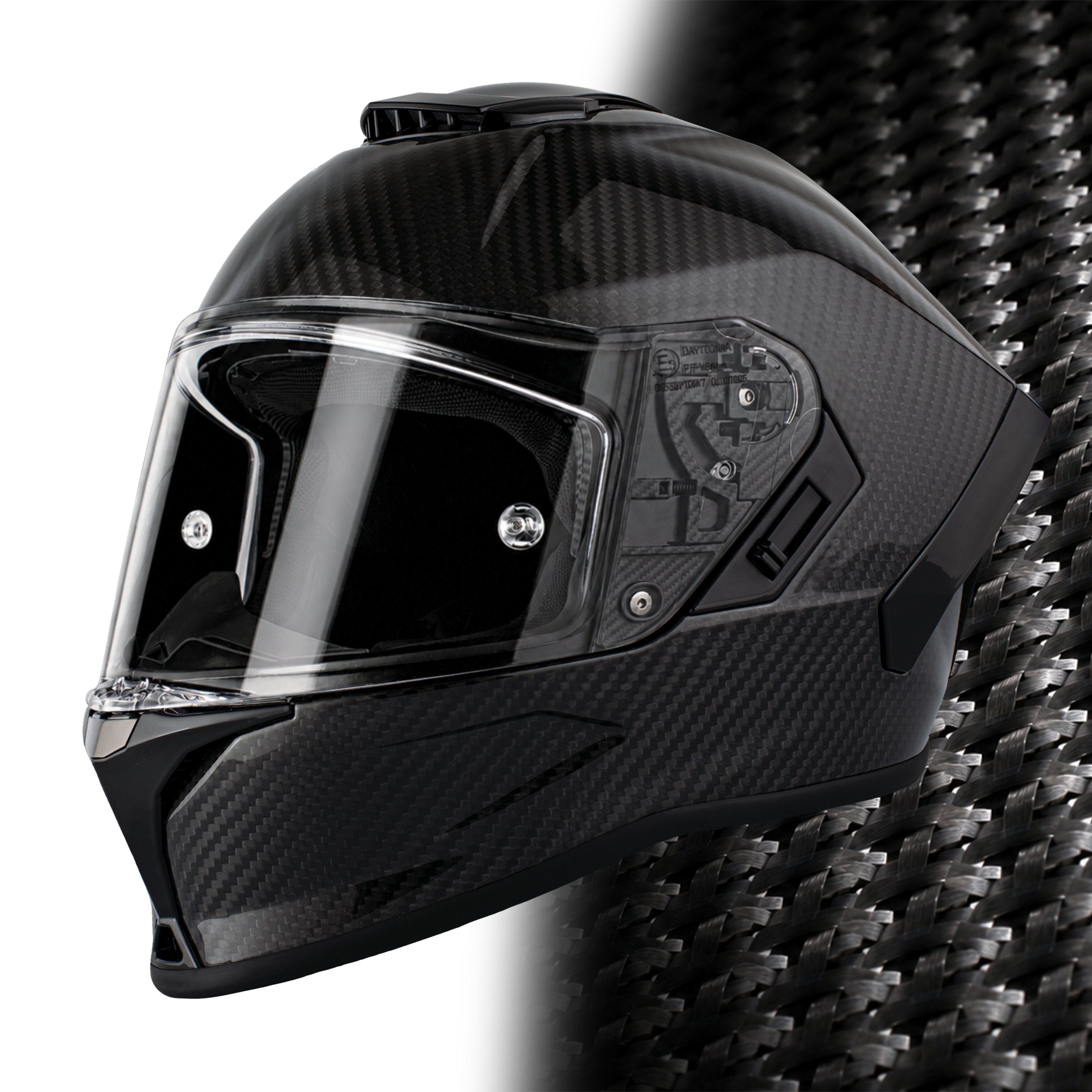 D.O.T. & ECE Daytona Viper- Grey Carbon Fiber