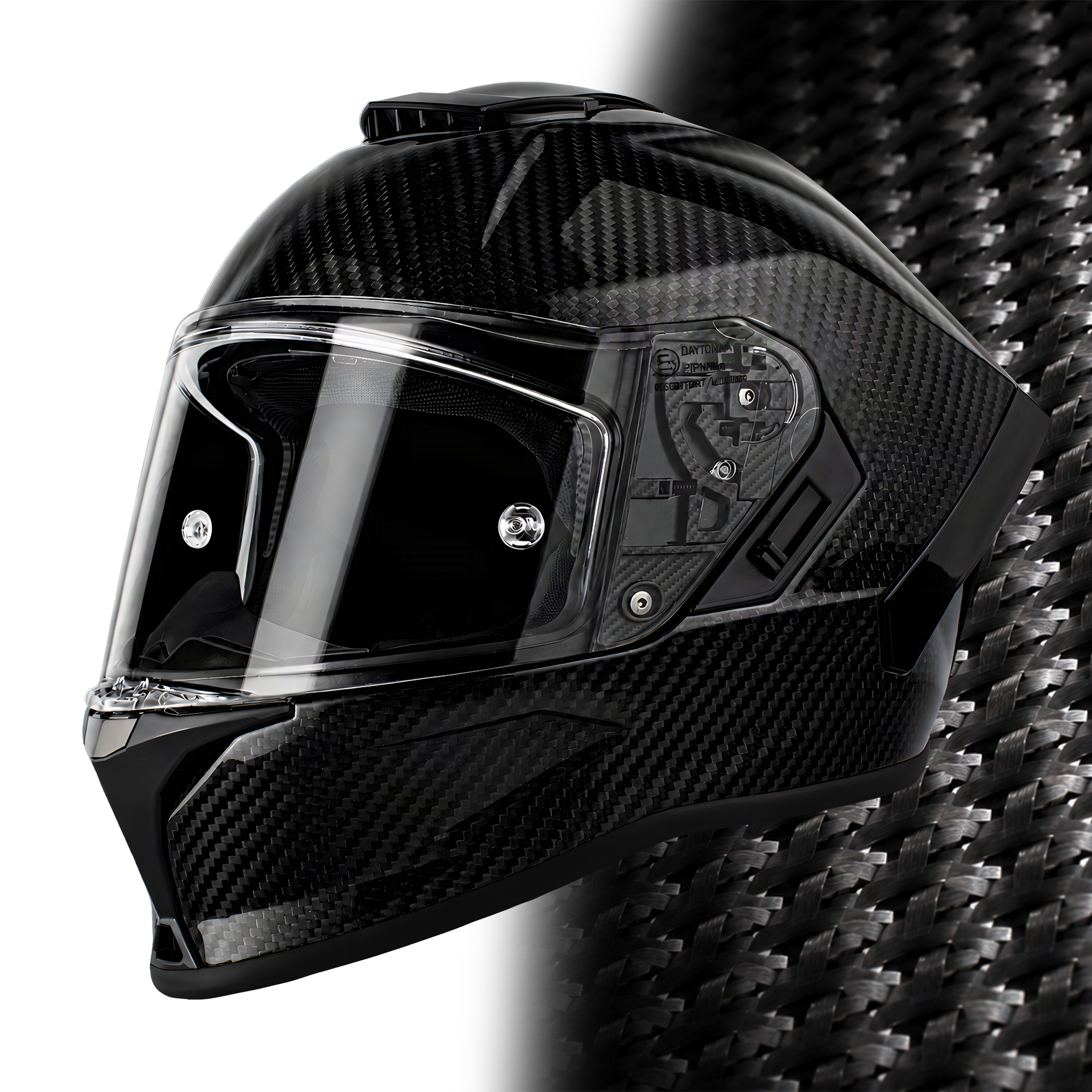 D.O.T. & ECE Daytona Viper- Grey Carbon Fiber