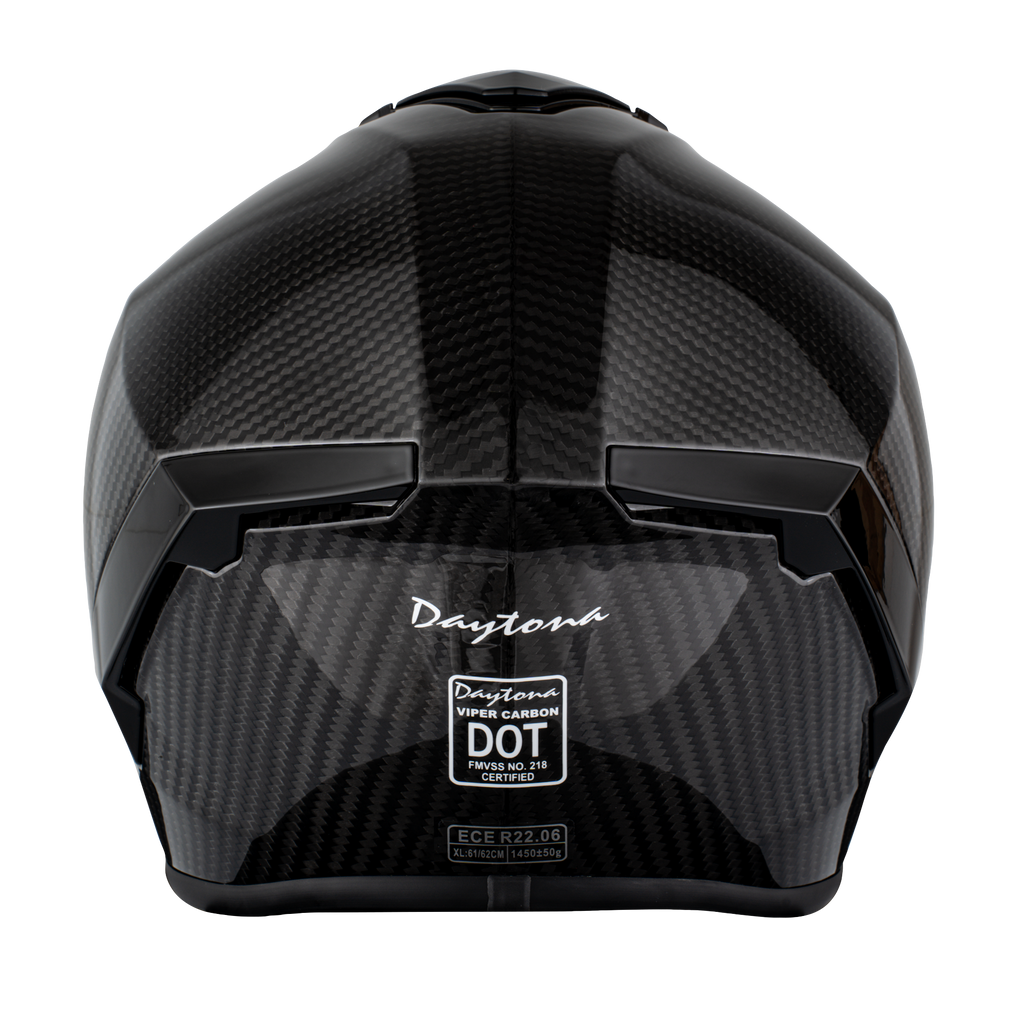 D.O.T. & ECE Daytona Viper- Grey Carbon Fiber