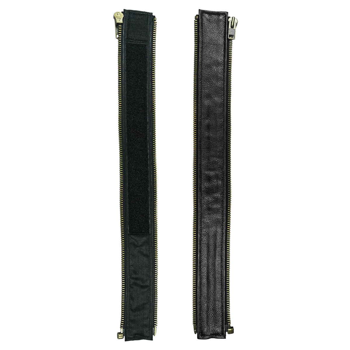 VXP54 Men's Black Universal Vest Expander Panel with Antique Zip (Single Piece)