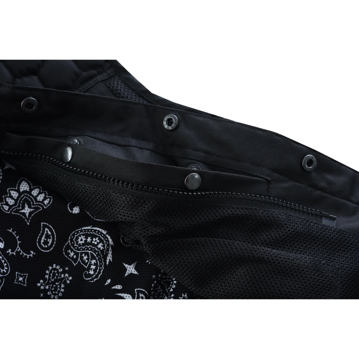 Mesh Heat Men's Black Mesh Textile Vest