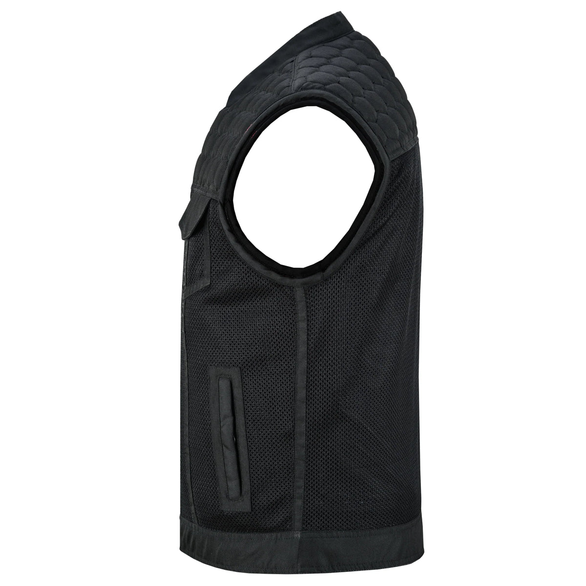 Mesh Heat Men's Black Mesh Textile Vest