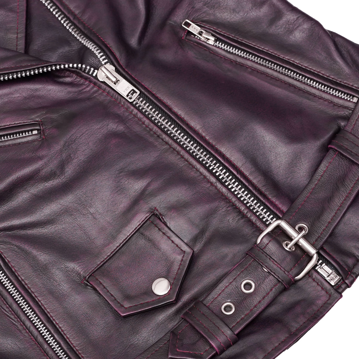 Violet Vixen Women’s Leather Motorcycle Jacket