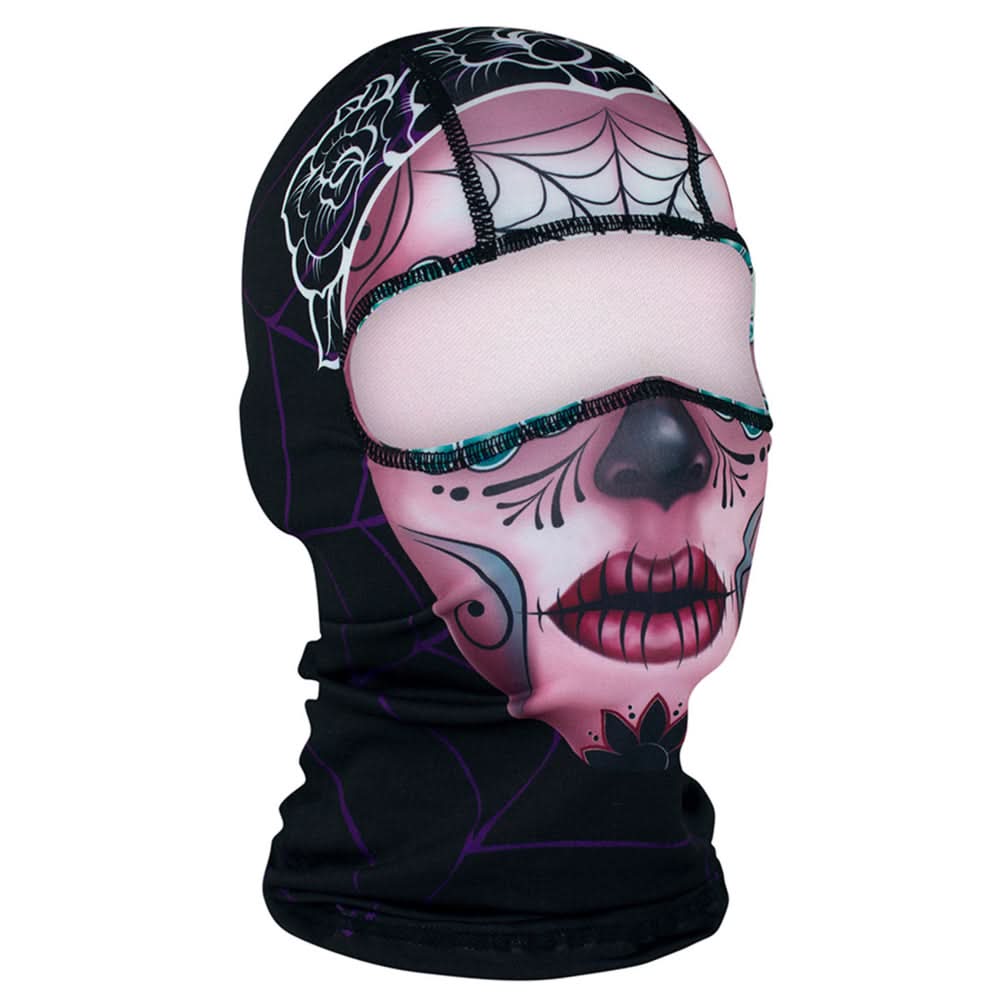 WBP82 Balaclava Polyester- Sugar Skull