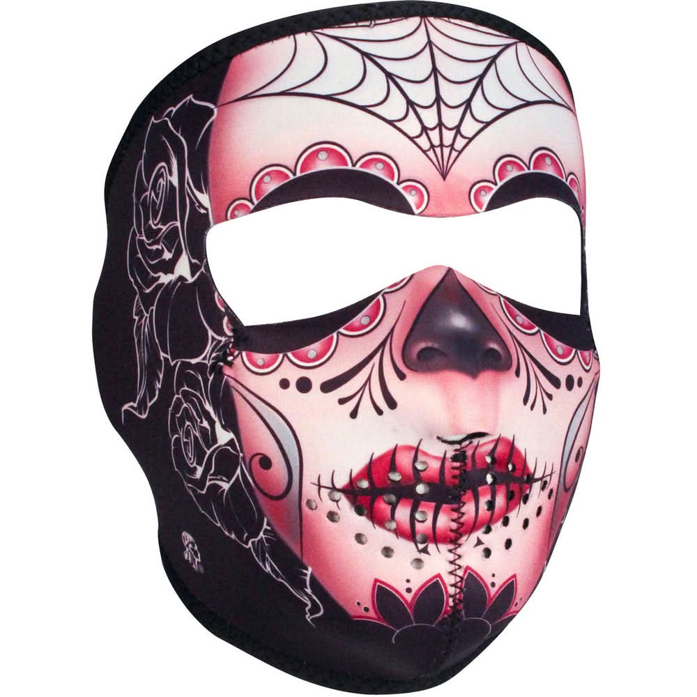 WNFM82 ZAN® Full Mask- Neoprene- Sugar Skull