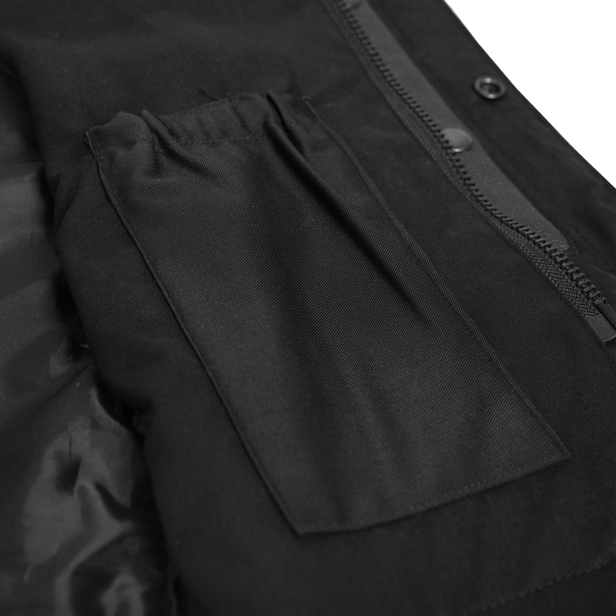 Black Horse Men's Leather Motorcycle Vest
