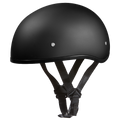 DOT Approved Daytona Skull Cap Half Shell Motorcycle Helmet - Beanie Style for Motorcycles, Cruisers, Scooters, and Mopeds W/O Visor- Dull Black