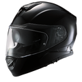Daytona Detour Full Face Motorcycle Helmet - DOT Certified, Dual Visor, Street Bike Helmet, Men/Women/Youth - Hi-Gloss Black
