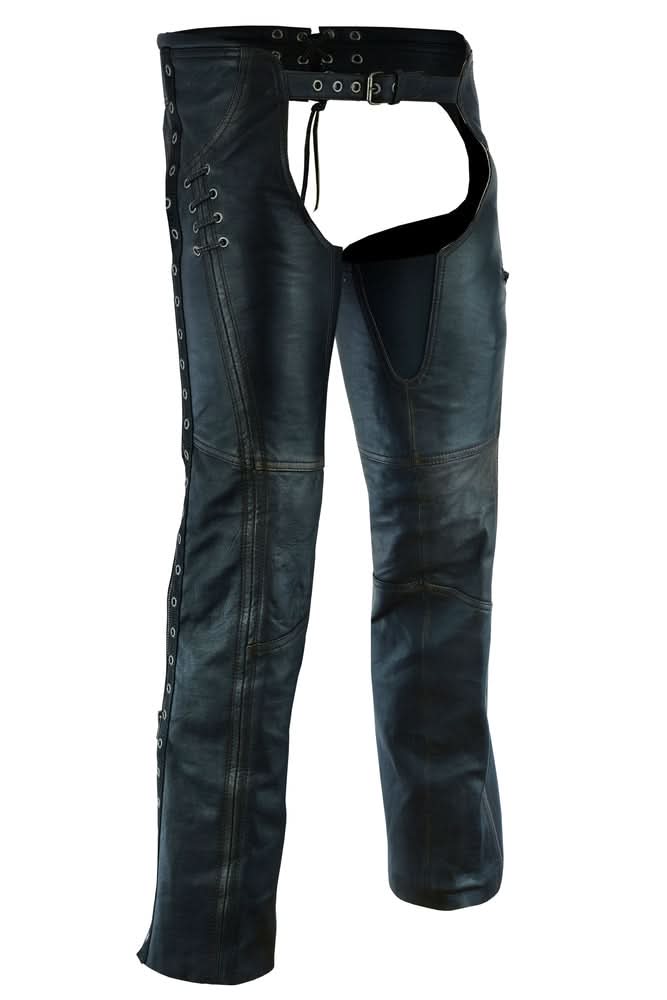 Women's Stylish Lightweight Hip Set Chaps in Lightweight Drum D