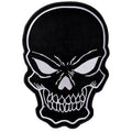PL3422 Black Skull Embroidered Iron on Patch