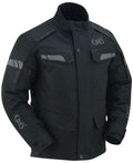Heavy Duty Polyester Textile Mens motorcycle Jacket