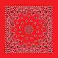BD25 Bandana Paisley Red