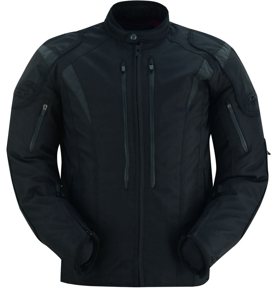 Men's Blast Black Micro Mesh Motorcycle Jacket – Ventilated