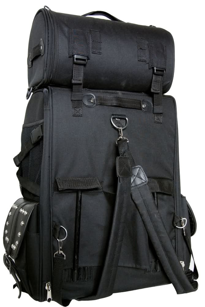 Updated Touring Sissy Bar Bag w/ Studs