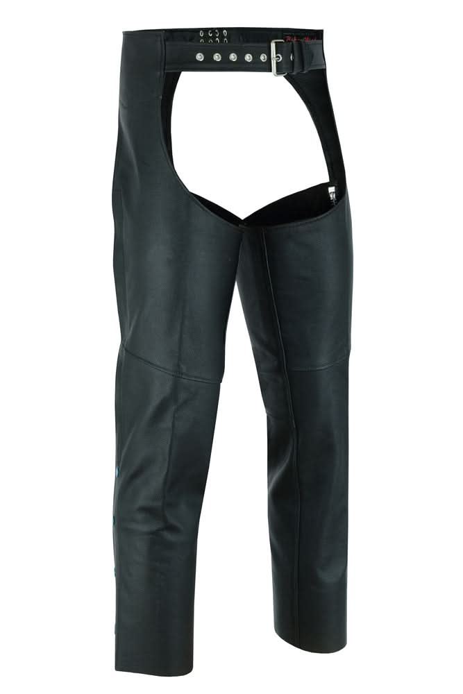 Unisex Basic Coin Pocket Leather Chaps