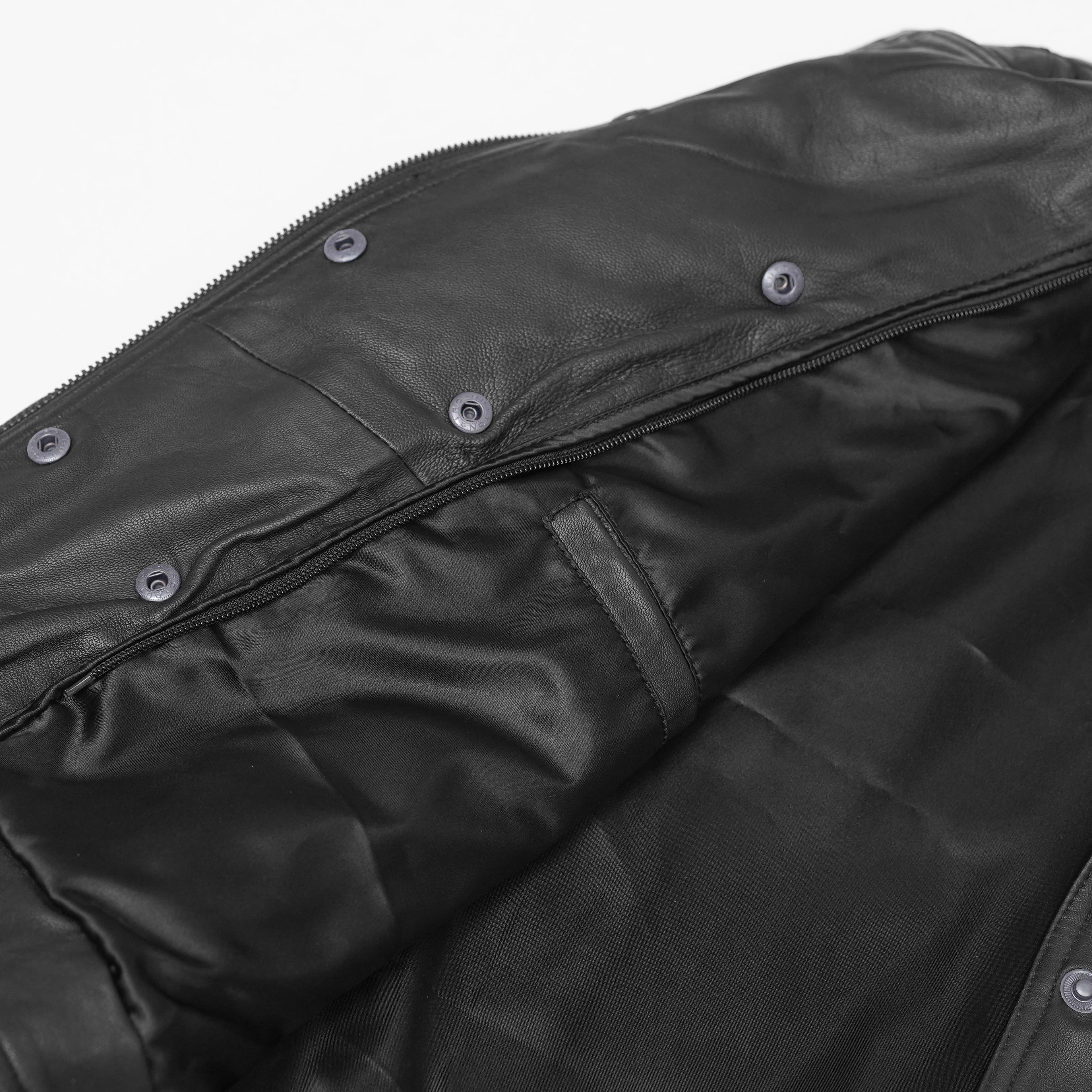 Shadow Queen Women's Black Fashion Leather Jacket