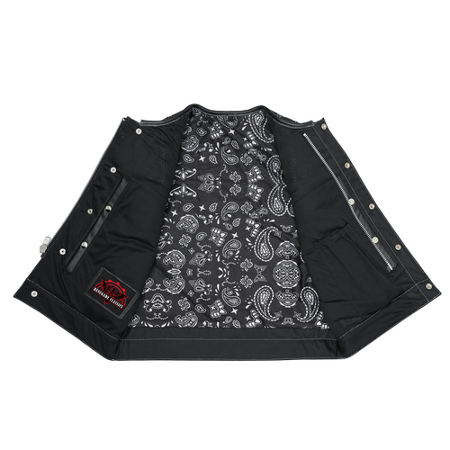 Blaze Lowcut Chrome Phantom Men's Leather Vest